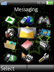 Abstract stars W580 theme