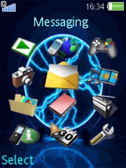 Lightning bubble K810 theme