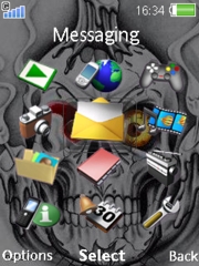 Skull W910  theme