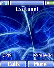 Blue Swirl K750  theme