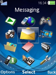 Blue Waves W890  theme