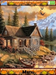 Cottage by the lake W910  theme