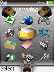 Dino little dog K810 theme