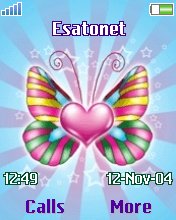 Colorful heart W800  theme
