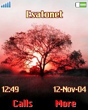 Sun Set K750  theme