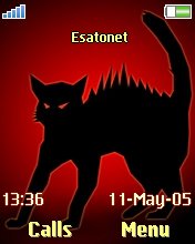 Black Cat Z550  theme