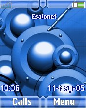 Blue Circles Z550  theme