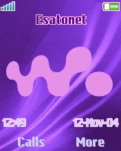 Purple Walkman K750  theme