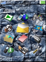 Silver Blue K800 / K800i theme