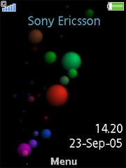 Unlimited blue theme for Sony Ericsson zylo