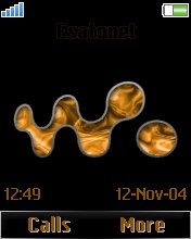 Walkman on Fire K750  theme