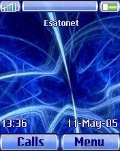 Blue Swirl W810  theme