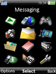 3D Black W910  theme