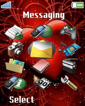 Heart Glow W810  theme