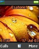Orange Waterdrops t637 theme