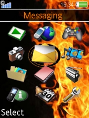 Fire Theme W580 theme