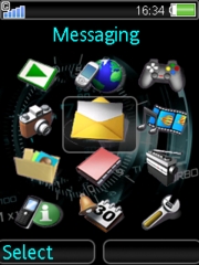 Blue dials animated K810 theme