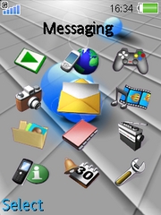 Blue Balls W830 theme