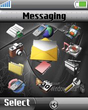Black windows xp K750  theme