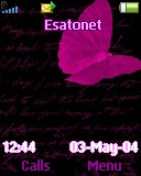 Pink Butterfly Z530 theme