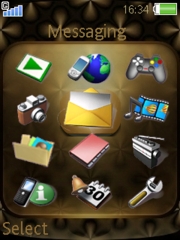 Dark Crosses K810 theme