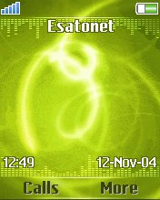 Shine Line Green K750  theme