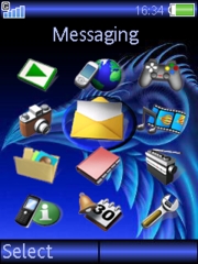Blue dragon W580 theme