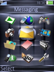Blue Squares W580 theme