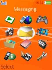 Walkman orange K800 / K800i theme
