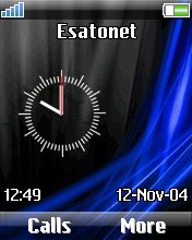 Clock Blue K750  theme