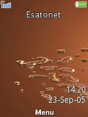 Brown droplet theme for Sony Ericsson K660