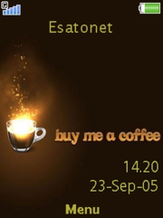 Buy me a coffee W910  theme