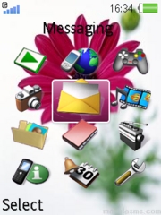 Lovely flower K810 theme