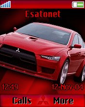Mitsubishi Lancer EVO X W800  theme