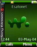 Green Walkman Z530 theme