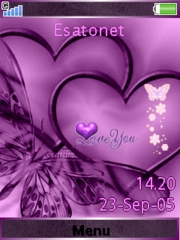 Butterflys W910  theme