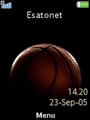 Basketball theme for Sony Ericsson G705