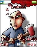 Man with axe t637 theme