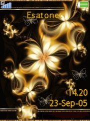 Golden Flower W890  theme