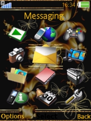 Golden Flower W890  theme