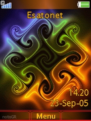 Colorful Abstract theme for Sony Ericsson W995