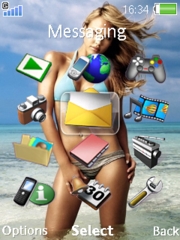 Jessica Alba W890  theme