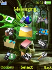 Green Dragon W890  theme