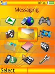 Orange smile W580 theme