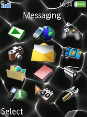Black and white W830 theme