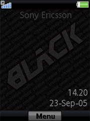 Black theme for Sony Ericsson Jalou