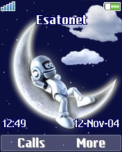 Man on moon K750  theme