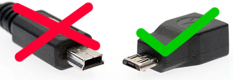 mini USB vs micro USB