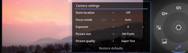 Android 3.0 Camera