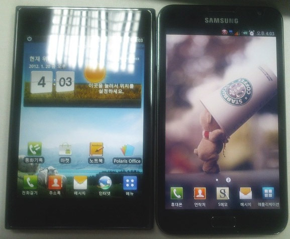 Compare LG Optimus Vu and Samsung Note
